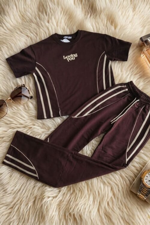 Brown(loving you) 2-piece set